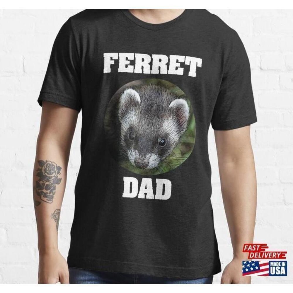 Ferret Dad Essential Retro Pet Owner Fun Graphic T Shirt